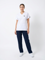 EDY BEYAZ ÜST LACİVERT ALT