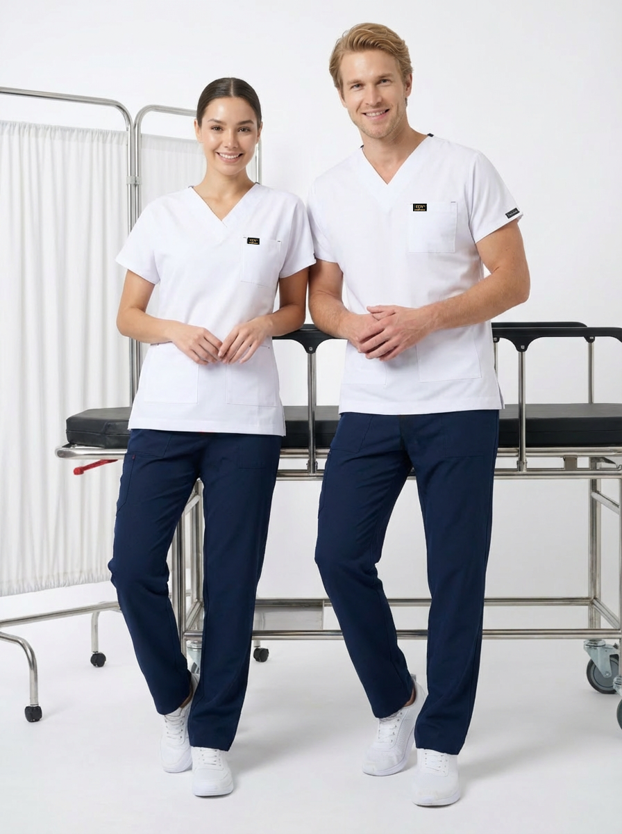 EDY BEYAZ ÜST LACİVERT ALT