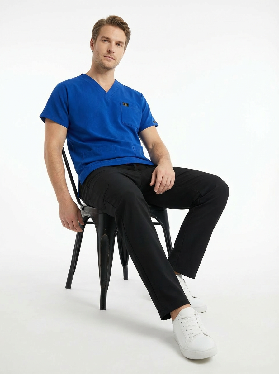 EDY SAKS MAVİ ÜST SİYAH ALT KOMBİN