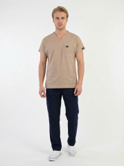 EDY BEJ ÜST LACİVERT ALT KOMBİN