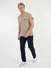 EDY BEJ ÜST LACİVERT ALT KOMBİN