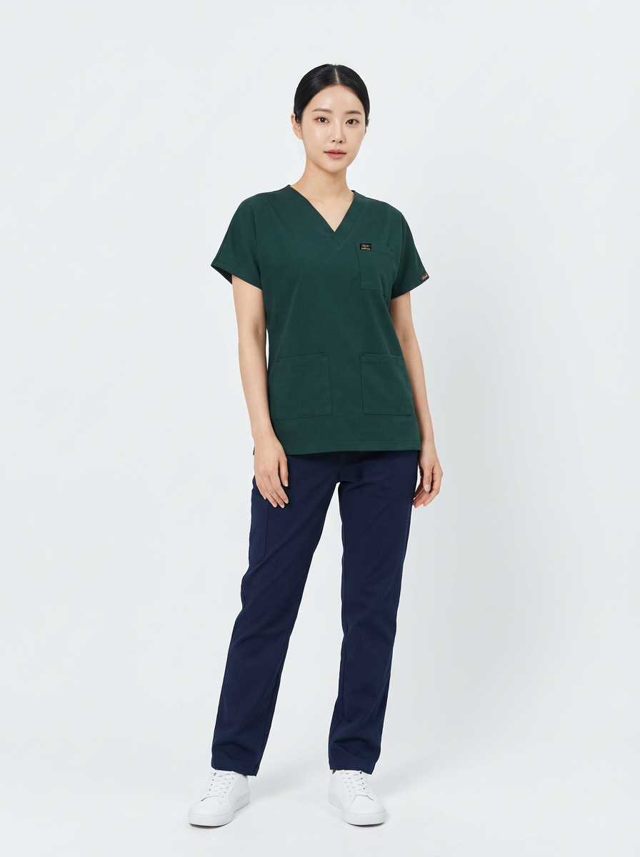 EDY ÇAM YEŞİLİ ÜST LACİVERT ALT KOMBİN