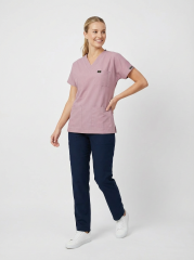 EDY GÜL KURUSU ÜST LACİVERT ALT KOMBİN