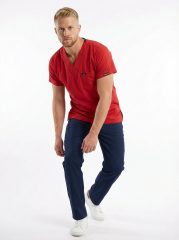 EDY KIRMIZI ÜST SİYAH ALT KOMBİN