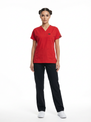 EDY KIRMIZI ÜST SİYAH ALT KOMBİN