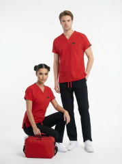 EDY KIRMIZI ÜST SİYAH ALT KOMBİN