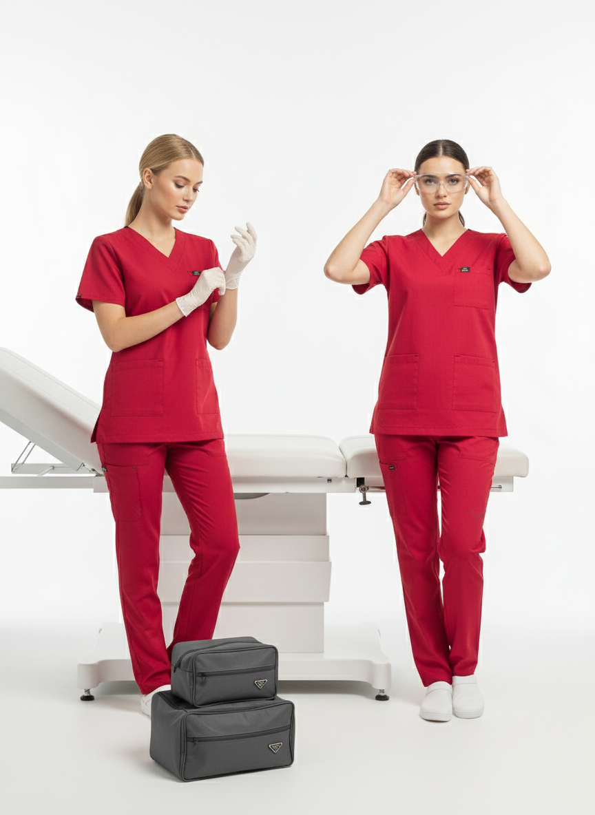 EDY KIRMIZI SCRUBS XXS