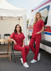 EDY KIRMIZI SCRUBS XS