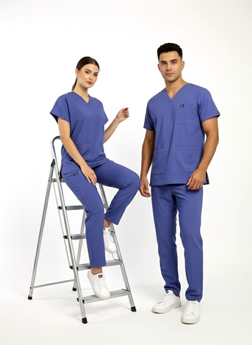 EDY İNDİGO MAVİ SCRUBS S