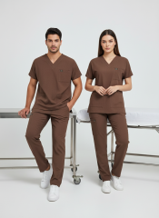EDY KAHVERENGİ SCRUBS XS
