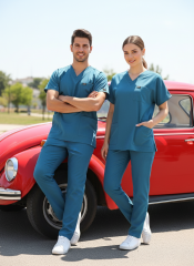 EDY KOYU PETROL YEŞİL SCRUBS XXL